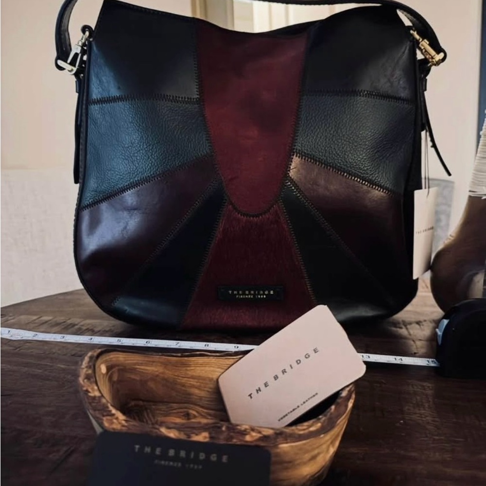 👜 NEW Italian Leather Shoulder Bag – Handcrafted in Florence, Italy 🏷️The Bridge